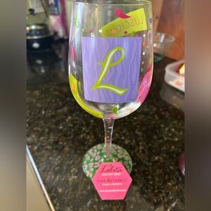 Lolita 'Luscious L' Wine Glass - Green and Purple